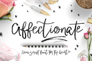 Affectionate: The Handcrafted Font for Creative Product Design