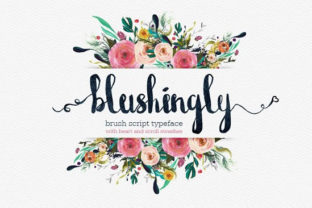 Blushingly: A Beautiful Handcrafted Script Font for Editorial Design