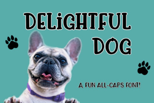 Delightful Dog: The Quirky All-Caps Display Font for Small Business Branding