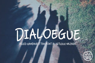 Dialoegue: A Fluid Handwritten Font for Bold Branding