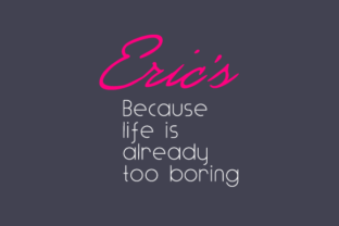 Eric s Handwritten Font for Custom Crafts and Printables