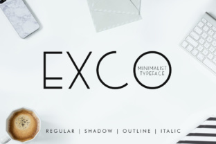 Exco: A Minimalistic Sans Serif Typeface for Modern Web Design