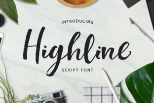 Highline: A Handcrafted Script Typeface for Modern Editorial Design