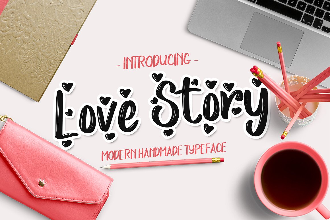 Love Story Font Review for Handmade Branding