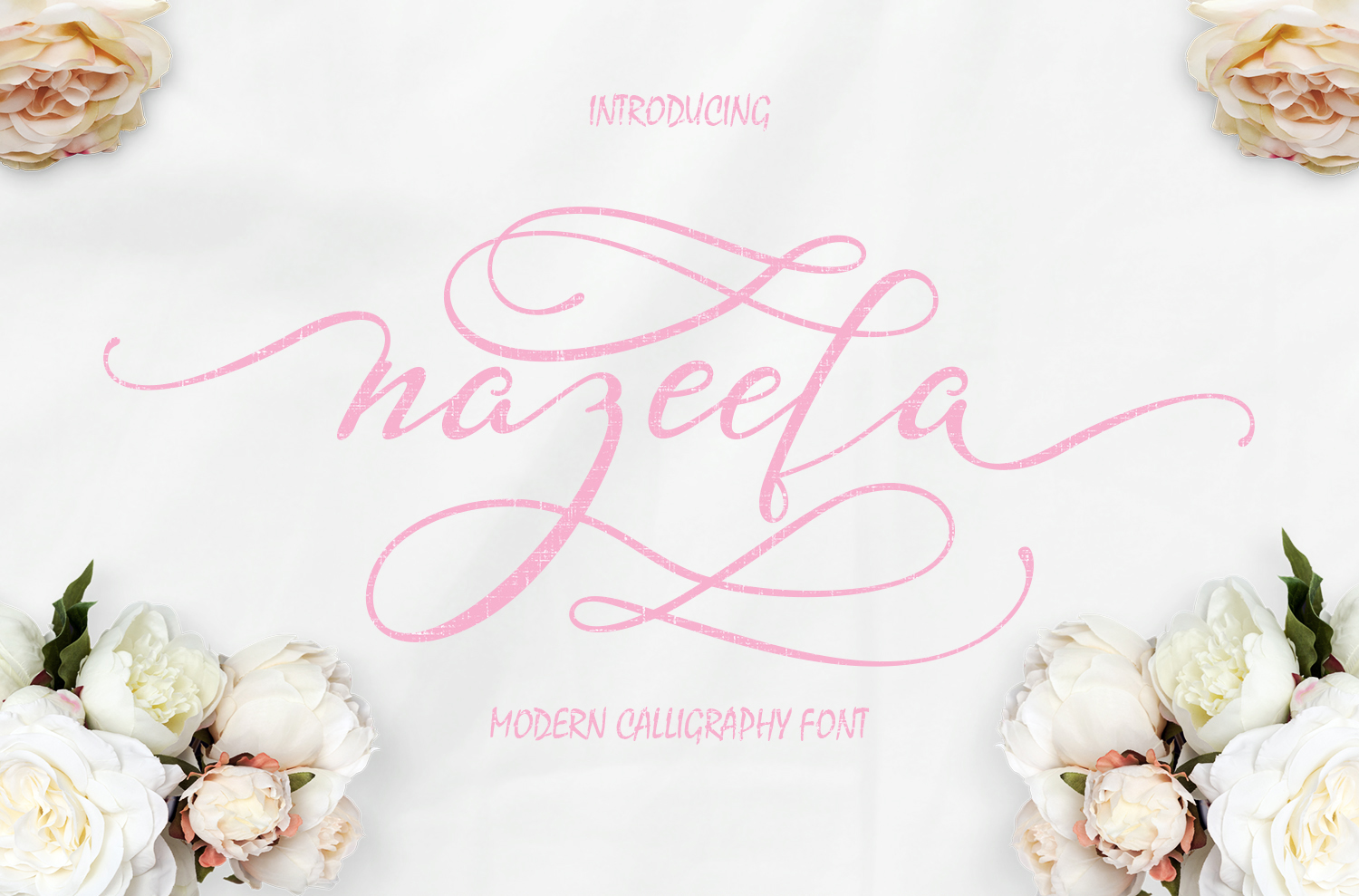 Nazeefa Script Typeface for Elegant Brand Identity Projects