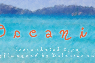 Oceania Font: A Script Handwritten Typeface for Sunny Designs