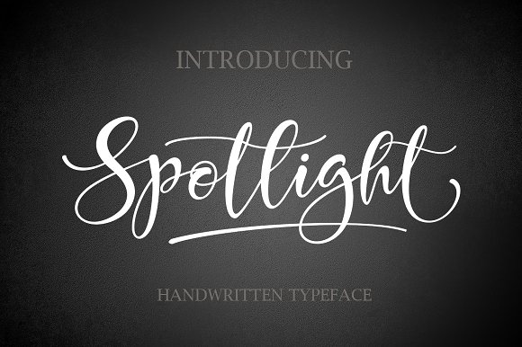 Spotlight: A Stunning Script Font for Editorial Design