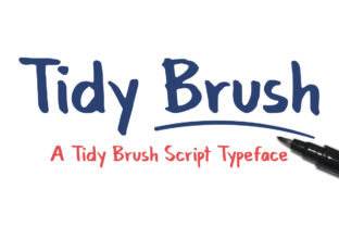 Tidy Brush: The Premium Script Handwritten Font for Campaign Design