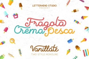 Vanillate: A Playful Monoline Font for Modern Editorial Design