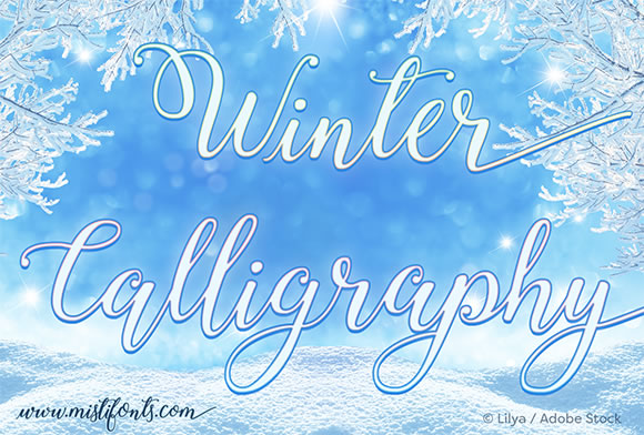Winter Calligraphy: The Premium Handwritten Typeface for Makers