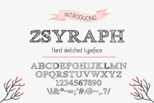 Zsyraph Hand Drawn Decorative Font for Creative Campaigns